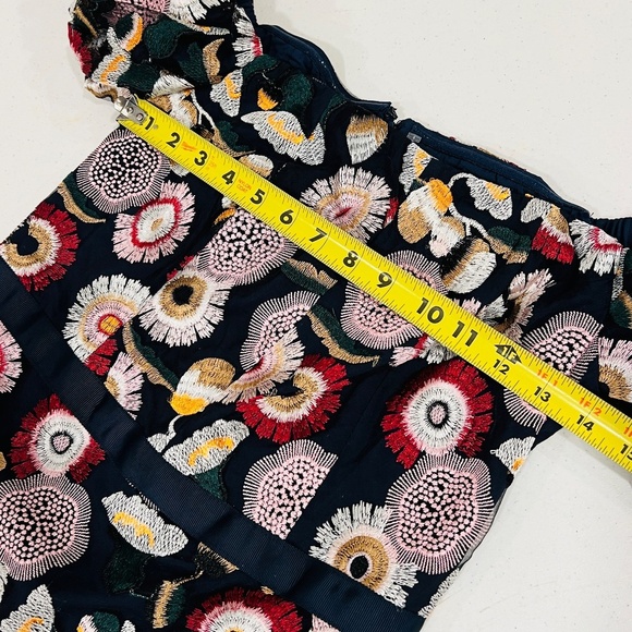 NWT Sam Edelman Helium Floral Embroidered Off the Shoulder Dress - Picture 3 of 9